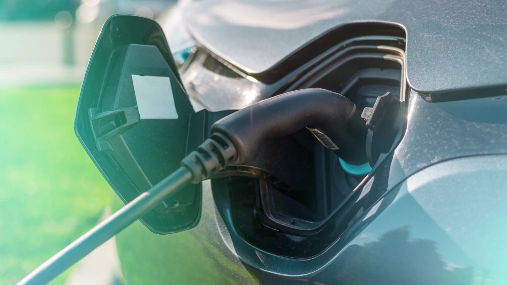 A car Charging using EV charging station